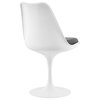 Lippa Dining Faux Leather Side Chair, Gray