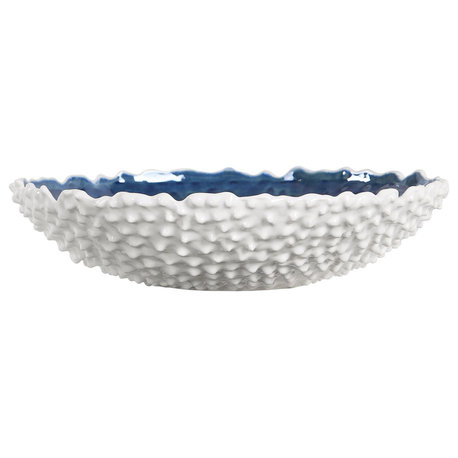 Uttermost Ciji White Bowl by Renee Wightman