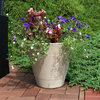 Sunnydaze Walter Outdoor Flower Pot Planter, White Finish, 16", Single