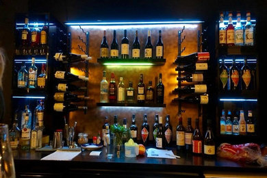 Photo of a modern home bar in Sydney.