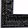 Wide Scoop Black Milan Picture Frame, Solid Wood, 9"x9"
