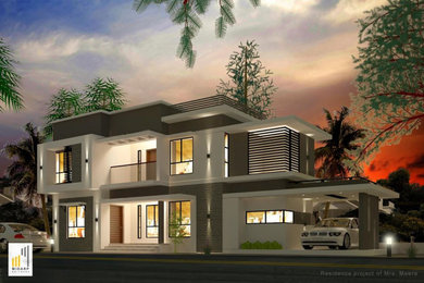 Residence concept for Mrs. Meera at Valayanad, Kozhikode, Kerala.