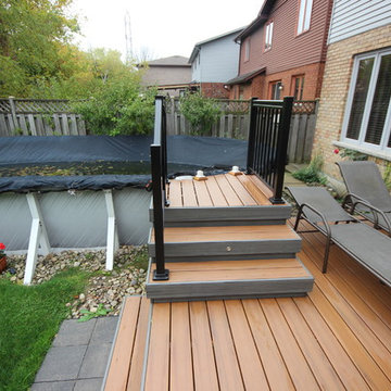 Some custom decks built by Hickory Dickory Decks using Armadillo decking.