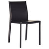 Black Burridge Leather Dining Chair