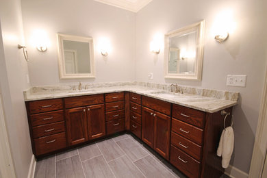 Example of a trendy bathroom design in Other