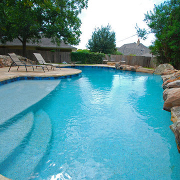 Moss Rock Boulder Coping