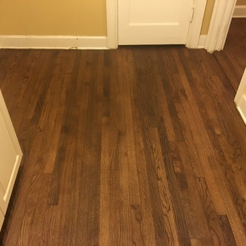 Stained and Refinished Red Oak Clear Grade Flooring in Jacksonville, Florida