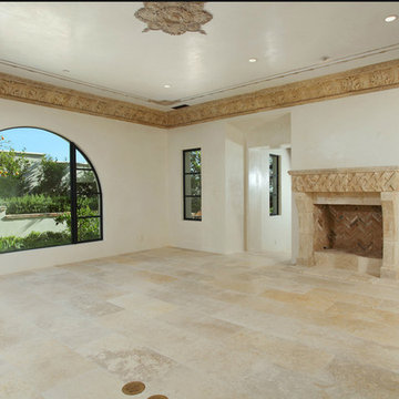 Dining room fireplace