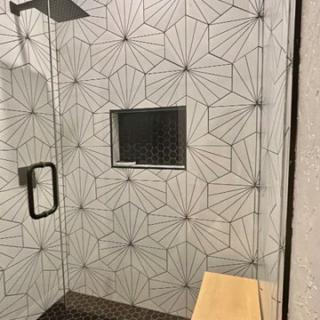 Upstairs bathroom shower