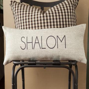 shalom-mazel tov Jewish pillows and Jewish gifts-Hanukkah