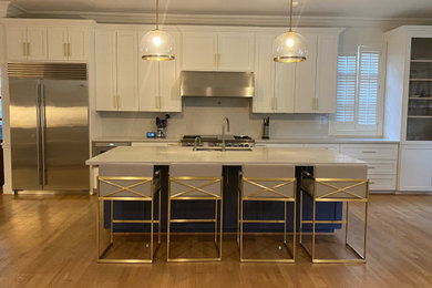 This is an example of a modern kitchen in Houston.
