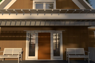 Entryway - transitional entryway idea in Seattle
