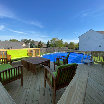 Pressure Treated Pool Deck in Mundelein, IL