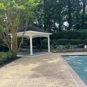 Pool Side Cabana - 15 ft x 15 ft with Metal Standing Seam Roof in Potomac MD