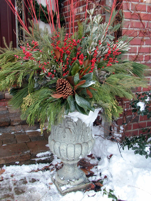 Winter Planters Home Design Ideas, Pictures, Remodel and Decor