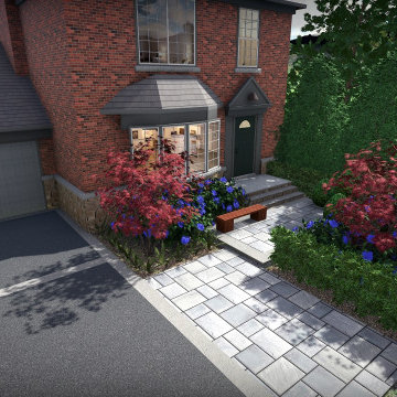 Leaside Park Eclectic Modern Front Yard