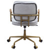 ACME Siecross Office Chair in Vintage White Top Grain Leather
