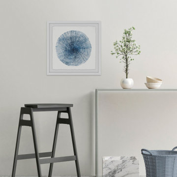 "Embossed Tree Ring" Framed Painting Print