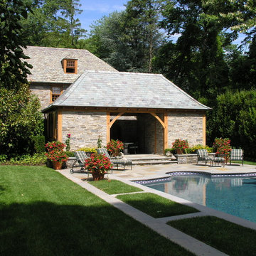 Pool House, Swimming Pool, Bluestone Paving
