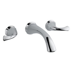 Delta Addison&trade; Two Handle Wall-Mount Lavatory Faucet - Bathroom Sink Faucets