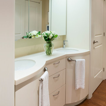 Cloud white downtown condo