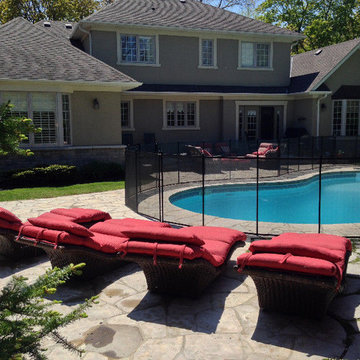 Child safe removable pool fence, safety swimming pool fence