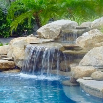 Large Pool Waterfall North Carolina Rock