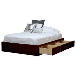 Full Size Captains Bed 6 Drawers Pine Wood Contemporary Platform Beds By Gothic Furniture Houzz