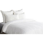 Kosas Home - Kingston 100% Linen Queen Duvet by Kosas Home, Ivory - The Kingston Duvet is impressively soft thanks to its Belgian Flax linen fabric and light stonewash finish. The woven pinstripe design introduces an iconic pattern and a dash of color that will blend in with any decor scheme. With its subtle detailing this luxury bedding collection will enhance the mood of any bedroom.