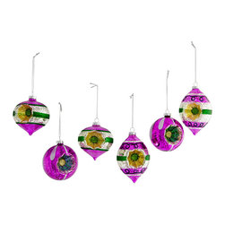 MOD ORNAMENTS &ndash; FUCHSIA - NEW - Christmas Ornaments