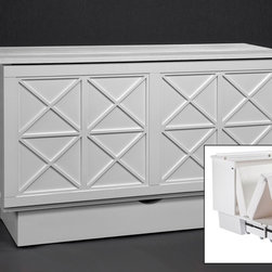Arason Brussels Creden-ZzZ Cabinet Bed | White - Murphy Beds
