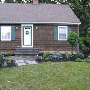 Plants installed, compost down as mulch.