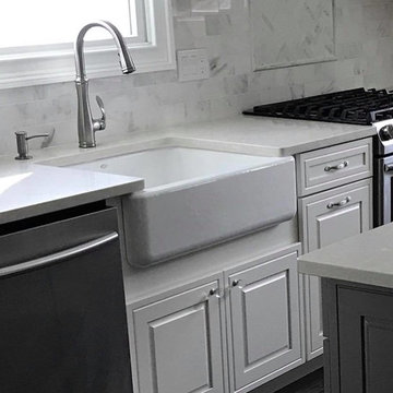Transitional White Kitchen Remodel