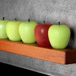 Five Apples Still-Life - Art Glass Wall Sculpture - Wall Sculptures