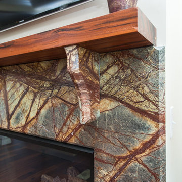 Rainforest Brown Granite- Waterfront Annapolis Home