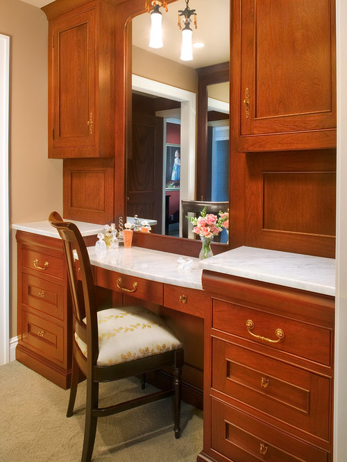 Built In Dressing Table Houzz