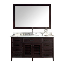 ARIEL - Ariel Kensington 61" Single Sink Vanity Set - Bathroom Vanities And Sink Consoles