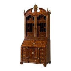 George II Mahogany and Rosewood Banded Bureau Bookcase