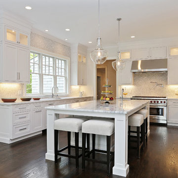 Kitchen Island with Pendant Lights