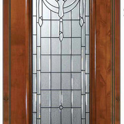 Prehung Exterior Single Door 80 Alder Palacio Full Lite Glass - Front Doors