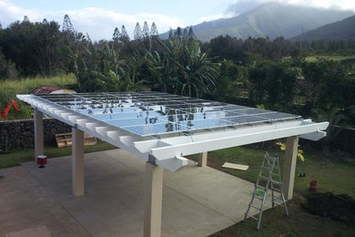 Wailuku Hawaii solar panel patio array