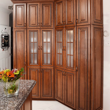Traditional Cherry Kitchen with Island in Woodbridge, VA