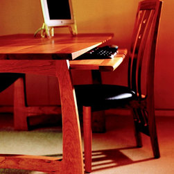 S2 Bow Desk in Cherry - Desks And Hutches