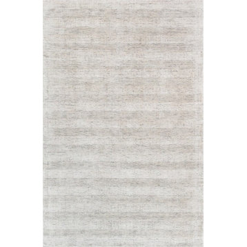 Pasargad Texture Transitiona Collection Hand-Loomed Bamboo Silk Rug, 5'x8'