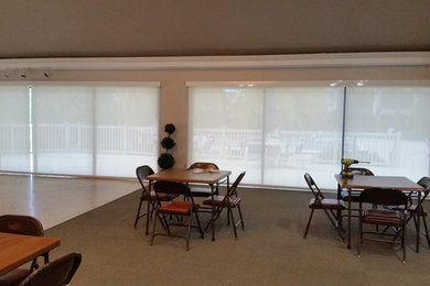 Example of a large classic carpeted sunroom design in Tampa