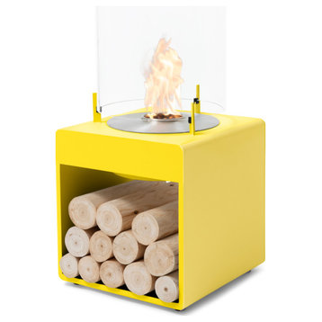 EcoSmart Pop 3L Fireplace Smokeless, Yellow, Ethanol Burner