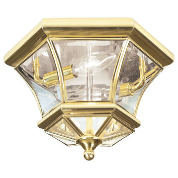 Monterey and Georgetown Ceiling Mount, Polished Brass