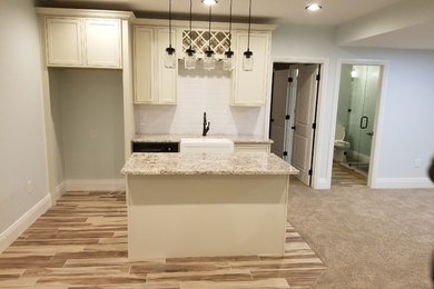 Farmhouse basement photo in Denver