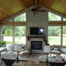 Step Down Screened Porch