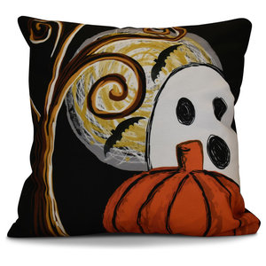 Geometric Print Pillow Cream E by design Pumpkin Spice